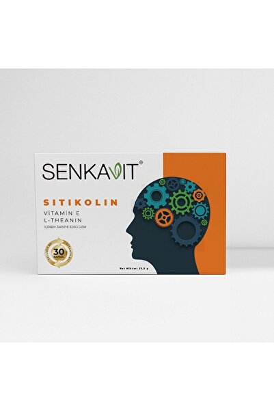 senkavit Sitikolin + L-Teanin + B6 ve Vitamin E İçeren 30 Kapsül