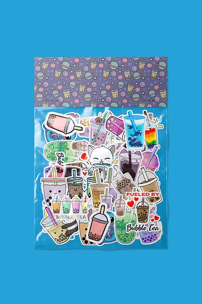 dadi ramba Bubble Tea -Bullet Journal - Agenda - Planner - Notebook - Laptop Sticker Decal - Sticker Pack