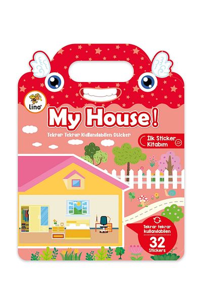 Lino Reusable My House Sticker Book Ls-503