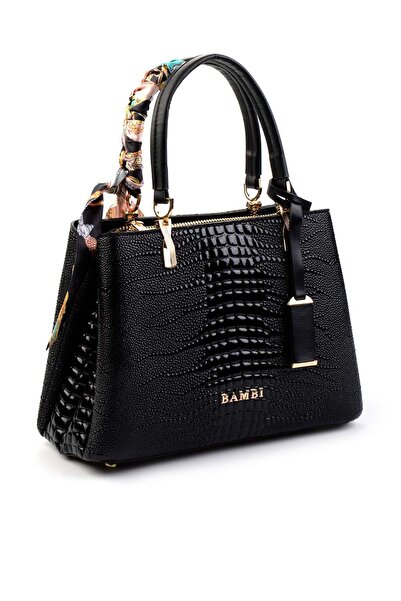 Bambi Siyah Kadın Omuz Çantası C06864661211