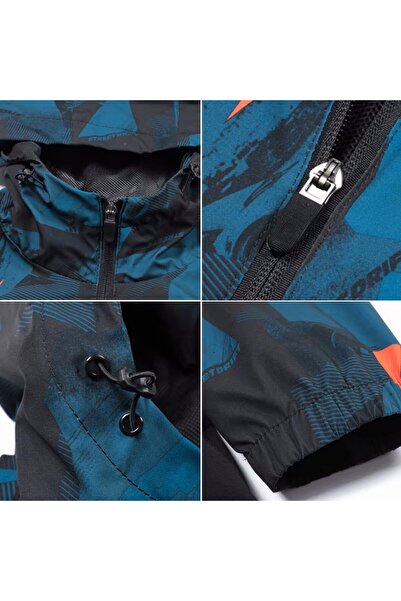 GHASSY CO. Ghassy Co. Чоловічий водонепроникний та вітрозахисний жилет із застібкою-блискавкою та потайною кишенею для дощу