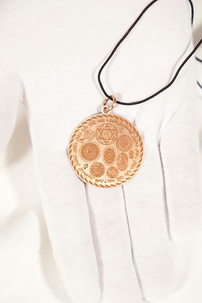 momqi Real Copper Necklace with Prayer of Spiritual Shield