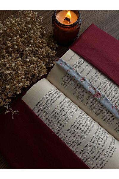 Meşe Home Self-Bookmark Fiber-Filled Book Sleeve-Book Bag-Tablet Sleeve-Tablet Bag