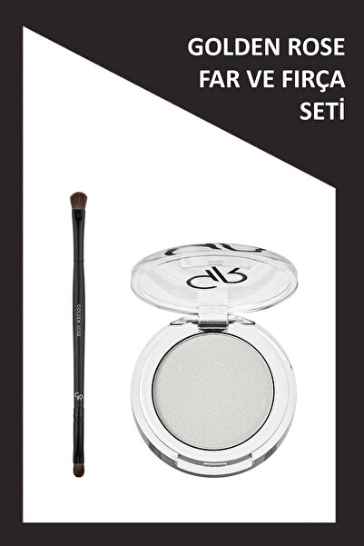 Golden Rose Dual Ended Eyeshadow Brush - Far Fırçası ve Soft Color Pearl Mono...