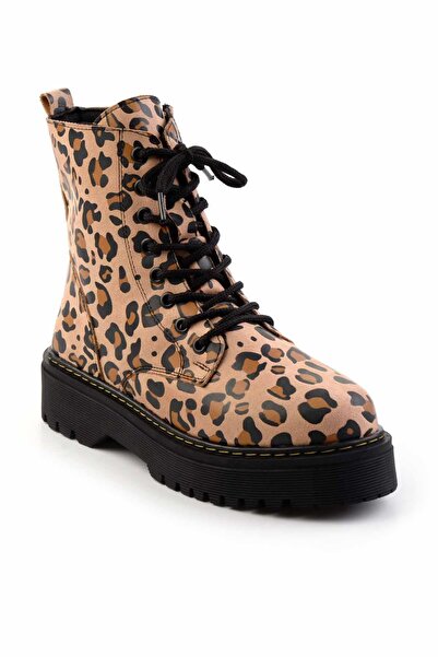 Bambi Leopar Kadın Bot & Bootie K02590031202