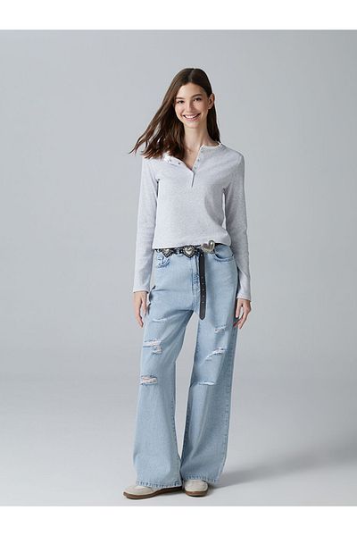 LC Waikiki LCW Pantaloni de jeans pentru adolescenți rupti pentru adolescenți