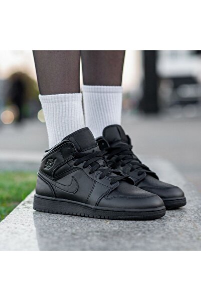 Nike 554725-093 AIR JORDAN 1 MID GS UNISEX SNEAKER