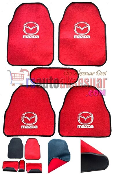 RS AUTO AKSESUAR Mazda 323 Çift Renk,tek Yön Baskı Halı Paspas