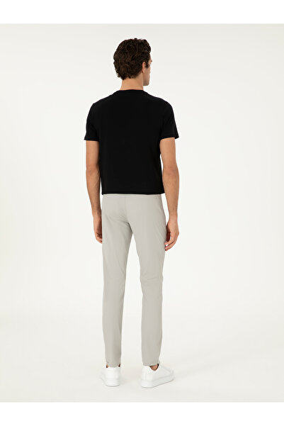 Cacharel Taş Slim Fit Beli Lastikli Esnek Kanvas Pantolon 50306188-VR049