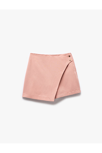 Koton Λεπτομερής ασύμμετρη διπλή φούστα με κουμπιά