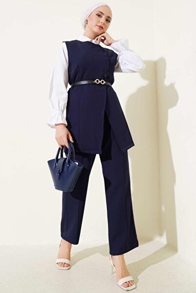 YILMAZBARMAZ жіночий двокомпонентний комплект з перехресними міні-ґудзиками