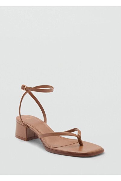 MANGO Woman Bantlı topuklu sandalet