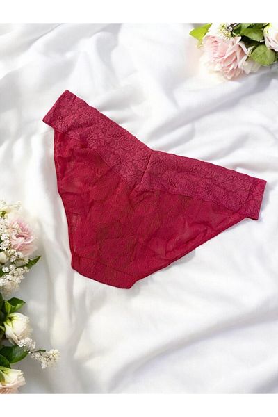 enmodaiçgiyim Chiloți de damă de lux din dantelă fucsia
