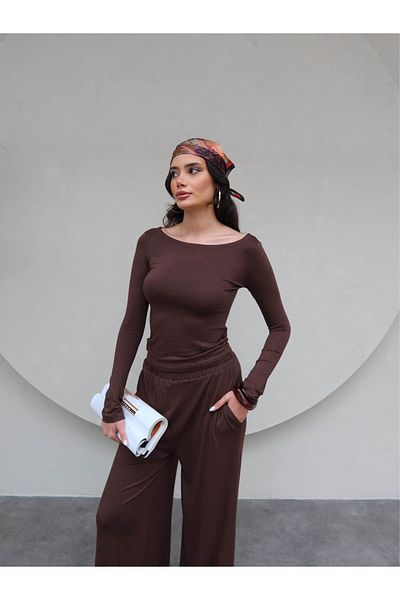 ESRAHELVACI Set pantaloni body cu mânecă lungă