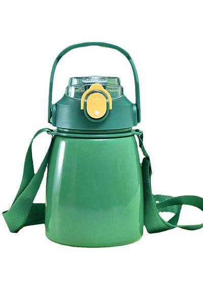 Weather Forecast 304 L Steel Green - 850 ml Water Bottle with Strap and Straw Cin946
