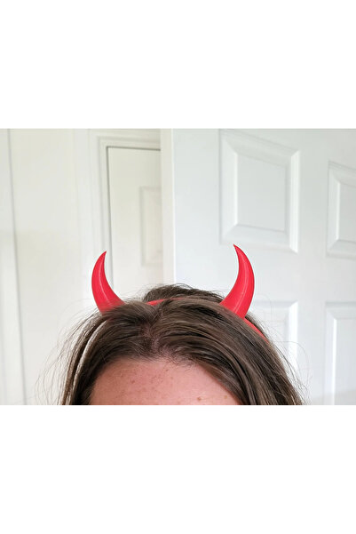 BamBam Sanat 3d Şeytan taç şeytan boynuzlarıntaç devil girl
