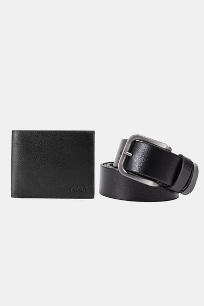 Lysande Exclusive Design Genuine Leather Wallet & Belt Set - Reflect Your Elegance 4cm