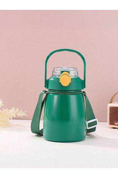 Weather Forecast 304 L Steel Green - 850 ml Water Bottle with Strap and Straw Cin946