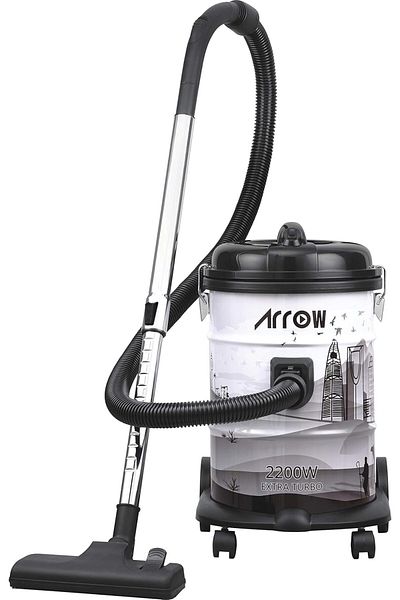 ARROW Extra Turbo Vacuum Cleaner Strong Metal Body/Stainless Steel 21L 2200W RO-21VAS