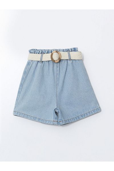 LC Waikiki Pantaloni scurți pentru fete LCW Kids cu talie elastică