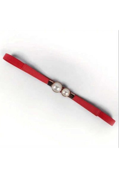 Beyna Rubber Belt with Pearls