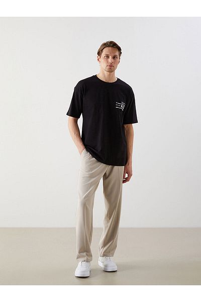 LC Waikiki Crew Neck Printed Combed Cotton Men's T-Shirt