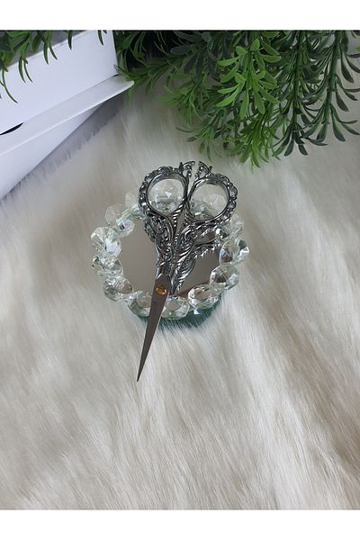 Fiyonks Atölye Promise, Engagement Scissors, Silver Color Scissors, Special Scissors