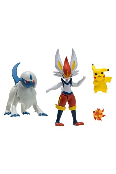 Pokemon Battle Aksiyon Figür ve Figür 4'lü Set PKW2979
