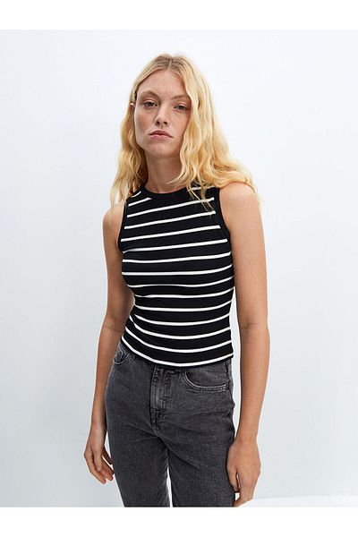 LC Waikiki New Season Crew Neck Striped Women's Athlete - S5Fg18Z8