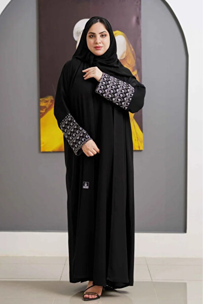 Zahya Abaya عباية كلاسيك بتطريز أنيق ع الكم