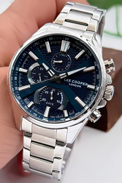 Lee Cooper LC07801.390 Gümüş Renk Çelik Kordon Erkek Kol Saati 3ATM+Bileklik ...