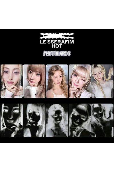 Kpop Dünyasi Le Sserafim "Hot" Photocards Set Standard 2