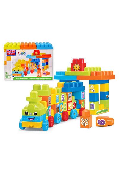 FULLJOY Educational Train Blocks 50 Pieces 22-2883678