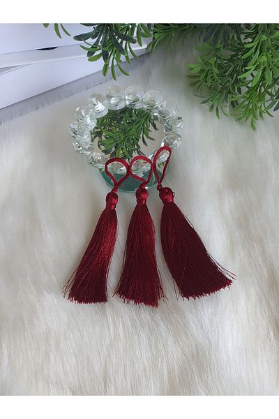 Fiyonks Atölye Tassel, Rope Tassel, Single Tassel 10 Pieces 7 Cm, Tassel Accessory, Textile