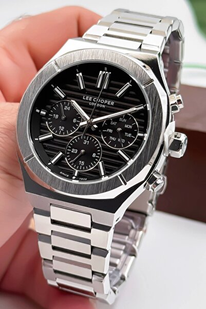 Lee Cooper Lc07959.350 Gümüş Renk Çelik Kordon Erkek Kol Saati 3atm Bileklik ...