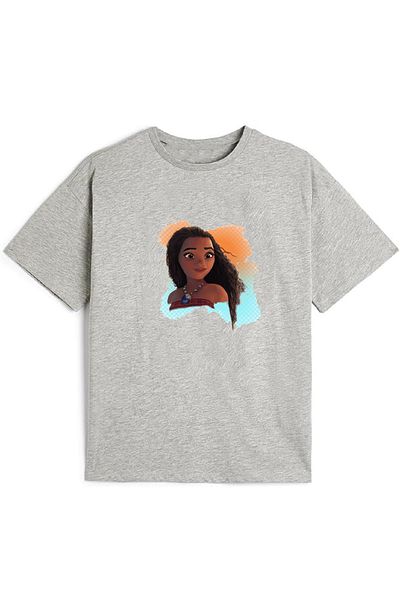 makiteks Tricou Imprimat Copii Moana Bumbac Calitate 5-14 Ani