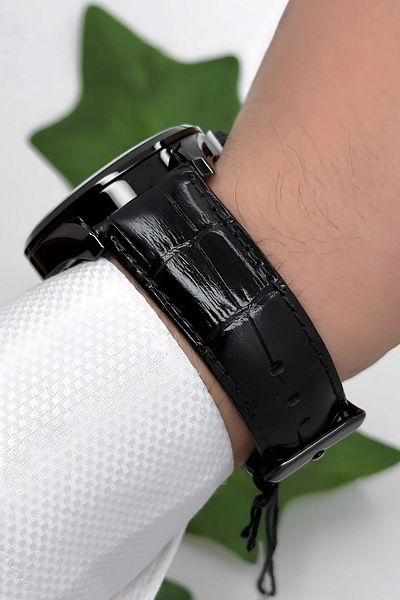Ferrucci Leather Cord Men's Wristwatch 3 Atm - Black Rosa Zmfer166
