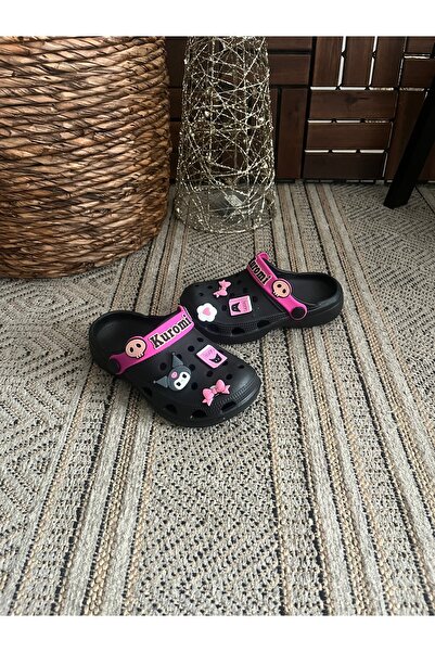 Behtah Kundura Kuromi My Melody Girl Child 6 τεμάχια Cross Jibbitz Διακοσμημένο δώρο Κήπος Πισίνα Καθημερινά σανδάλια Παντόφλες