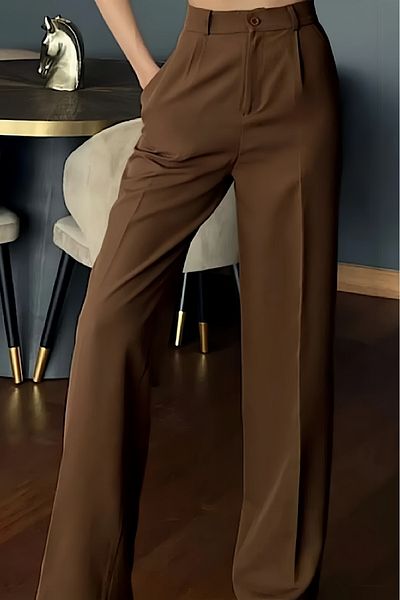 CODER SW Brown Women's Palazzo Trousers