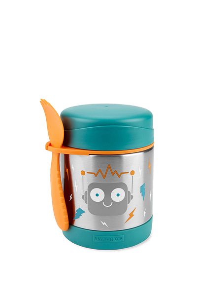 Skip Hop Robot 2 Pieces Stainless Steel Food Storage and Transport Thermos