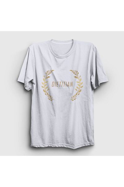 Presmono Unisex Λευκό T-Shirt Διαιτολόγος 520968 ττ