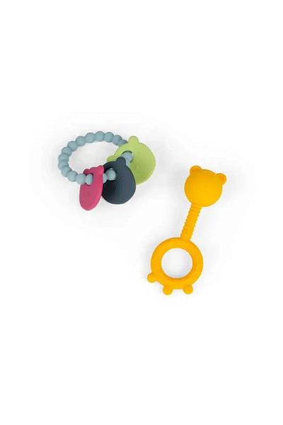 BIGJIGS Toys Set of 2 teething toys - Teddy bear