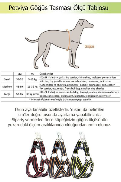 PACOPET Adjustable Large Dog Harness Black-Yellow