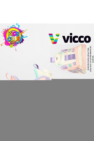 Kocamanlar Ayakkabı Vicco Odette Smart Lacing Mechanism Orthopedic Children's Sports Shoes Powder