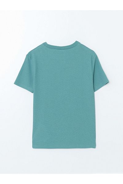 LC Waikiki Ανδρικό μπλουζάκι με υφή LCW Kids Crew Neck