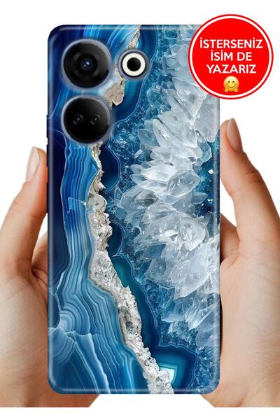 TECNO Camon 20 (CK6n) Kılıf Baskılı TR-Üretim Kapak Silikon OttoMarble