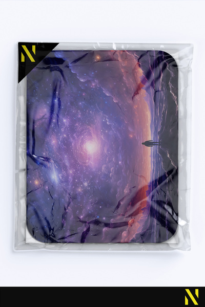 nilizma Цветна ергономична подложка за мишка с мотив от галактиката и противоплъзгаща повърхност, идеална за използване у дома и в офиса