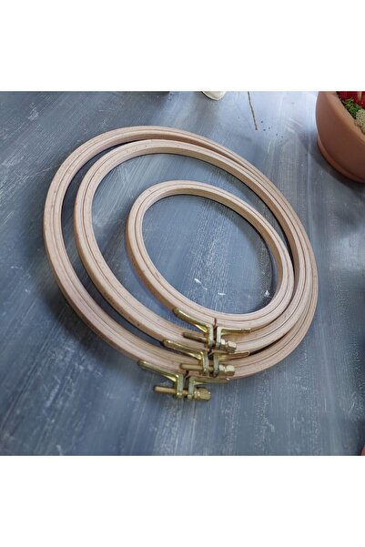 lolipophobi Дерев'яний обруч з різьбою 8 мм № 5 (22 см)