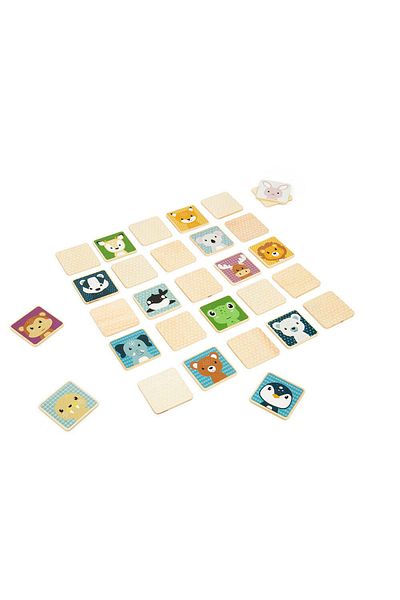 BIGJIGS Toys Παιχνίδι μνήμης - Βρείτε τα ζώα