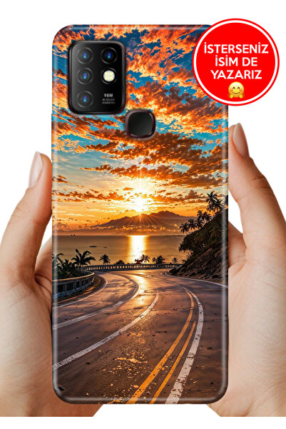 Cekuonline İnfinix Hot 10 Kılıf Baskılı TR-Üretim Kapak Silikon Manzaram